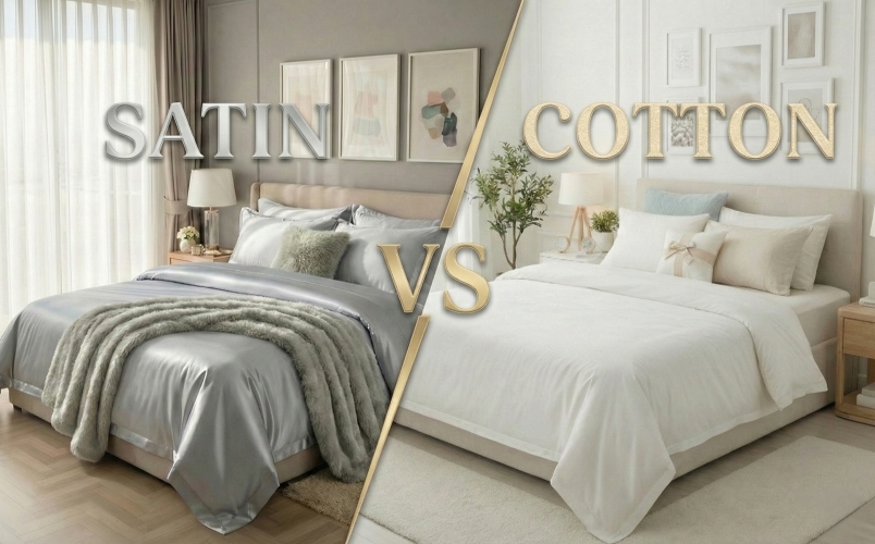 เปรียบเทียบความแตกต่างระหว่างชุดเครื่องนอน Cotton และ Satin แบบไหนนอนสบายและระบายอากาศดีกว่ากัน